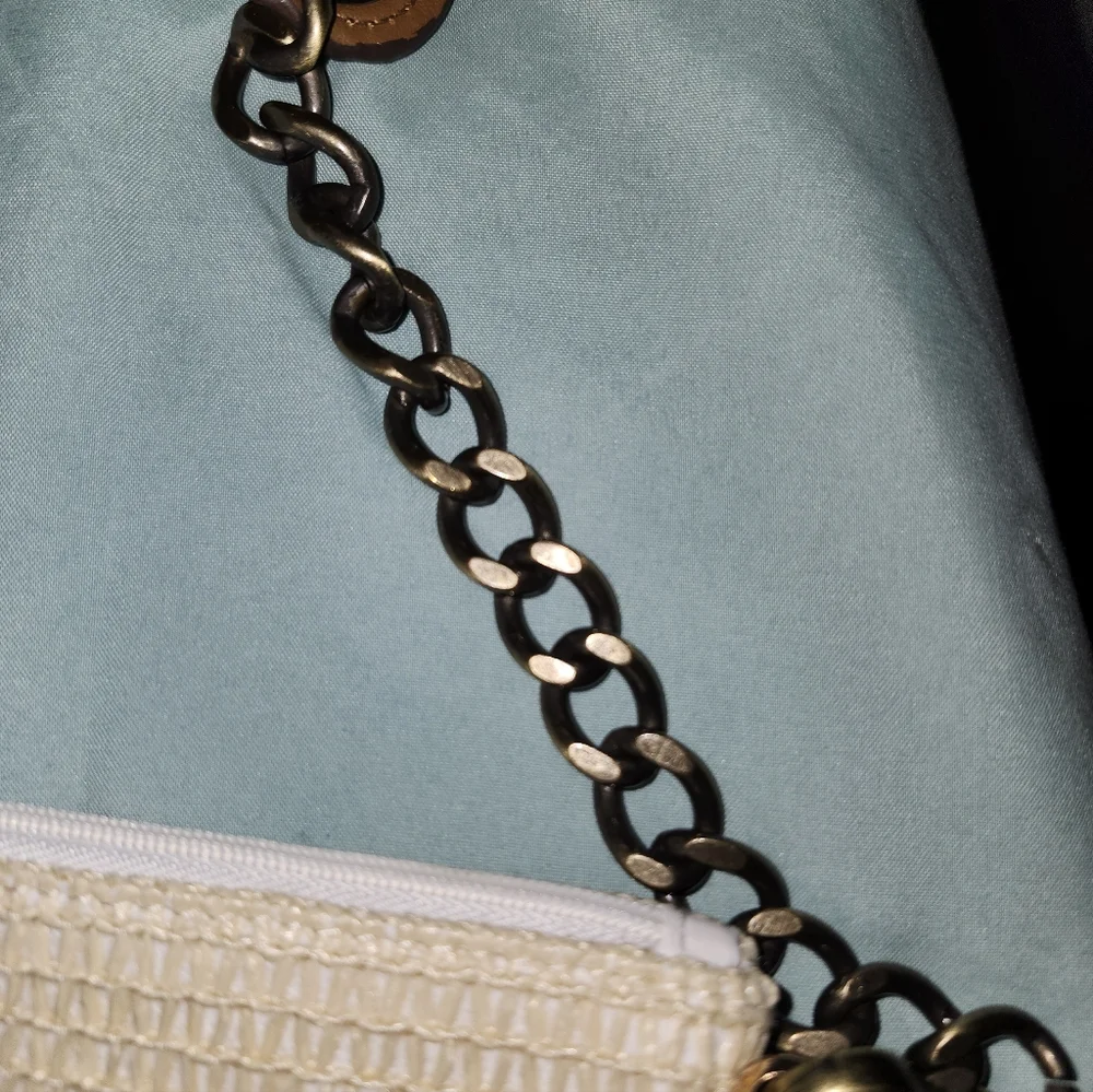 DIOR RAFFIA COSMETIC BAG/CLUTCH - Picture 4 of 8